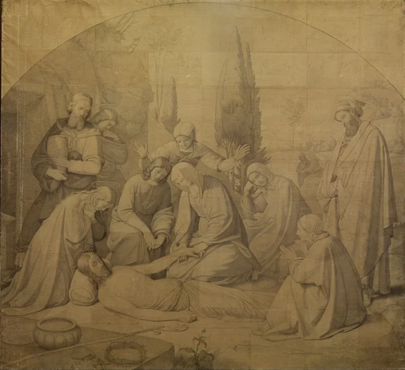 Friedrich Overbeck - Compianto su Cristo, Pinacoteca statale di Karlsruhe